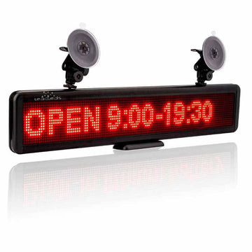 Leadleds 56cm Led Sign Battery Powered Scrolling Advertising Led Panel  Display Board