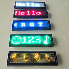 Leadleds Insignia LED magnética con mensaje de texto desplazable programable