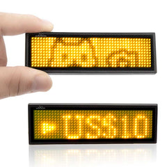 Insignia de nombre LED Bluetooth de Leadleds Etiqueta de nombre recargable