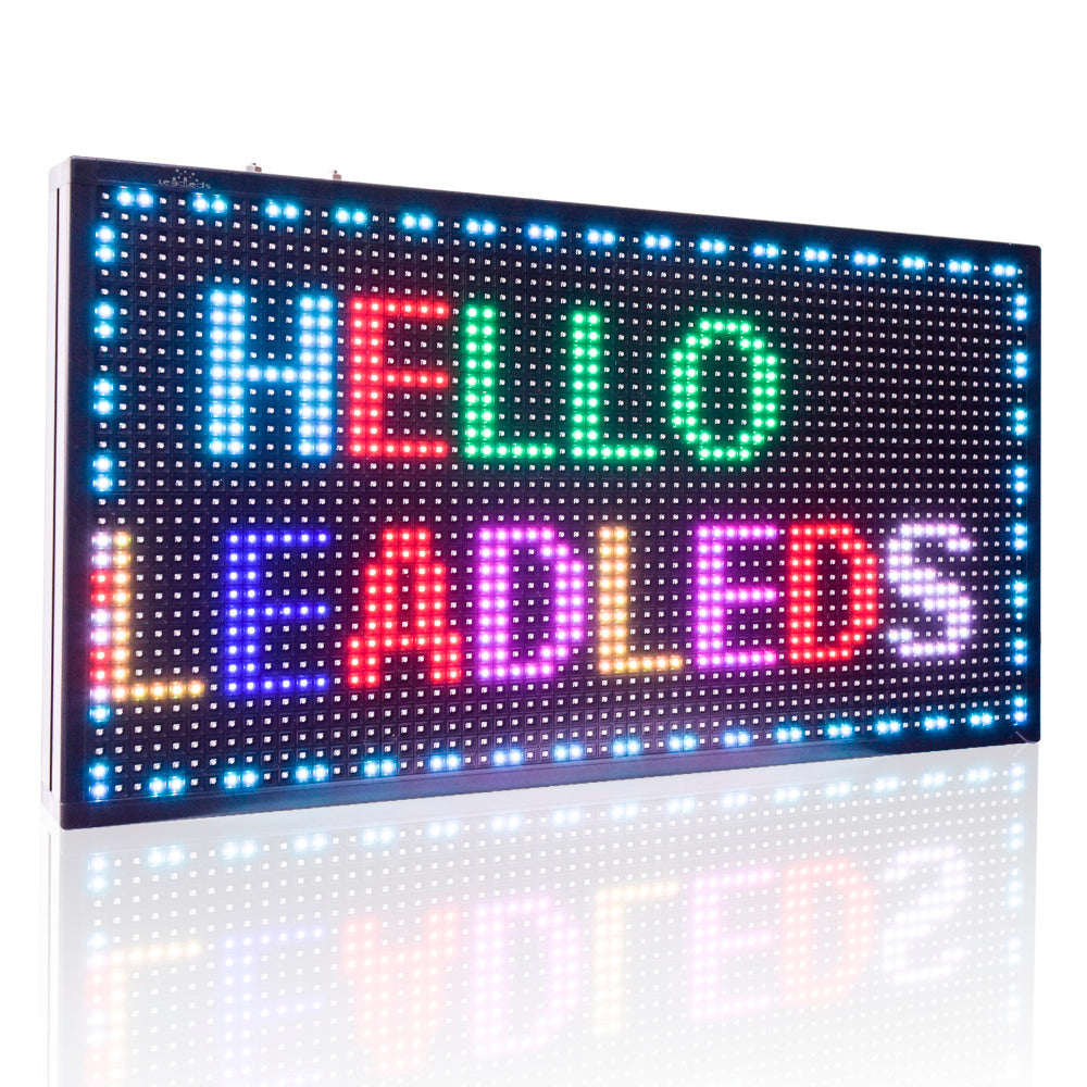 Leadleds Rainbow Color LED Display board by LAN fast Program, 71 x 39cm - Leadleds