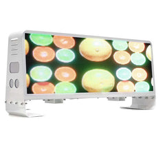 Leadleds P5 LED Taxi Top Display impermeable, señal LED inalámbrica para publicidad en el techo del coche 96 x 32 cm, 2 lados