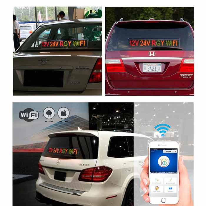 Led Advertising Board Scrolling Led Sign Signal Input by WiFi, RGY Message Board - Leadleds Imagen principal del producto
