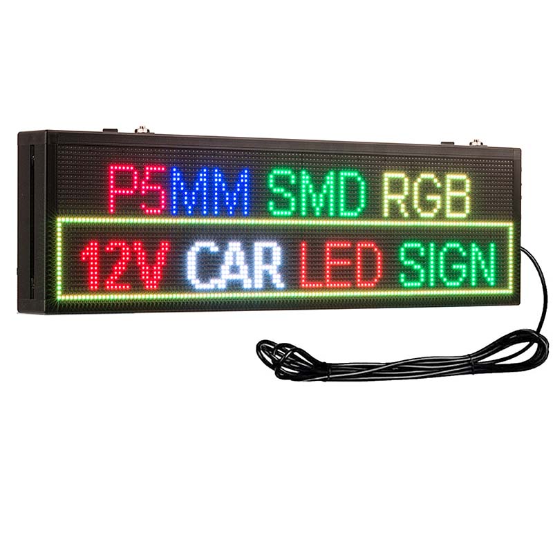 Full Color Car Led Sign Display Board DC12V Road Signs from Leadleds Sign Company