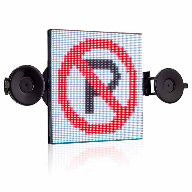 Leadleds 19cm Led Matrix Car Sign 12V Led Screen Full Color Display Your Custom Messages Sign Maker DIY Display Programmable Main image