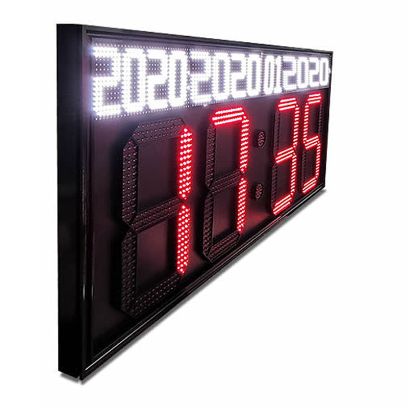 Leadleds 52 in Super Bright Led Clock Display Outdoor Countdown Up Programmable Messages