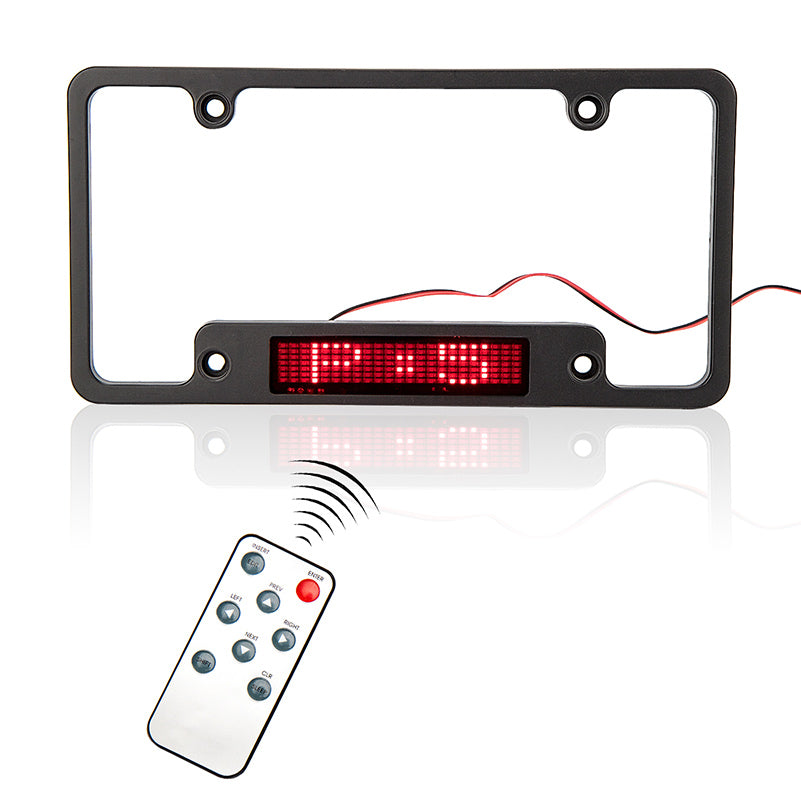 New DC 12V SMD LED Car Sign Programmable Display Digital LED License Plate Frame LED Display Board