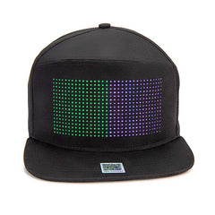 Leadleds Hat Led Scrolling 7 Color Message Board App Control Hip Hop Led Light Hats