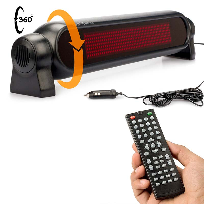 Leadleds Led Lights for Cars Remote Keyboard Program 6 Languages, Blue Message