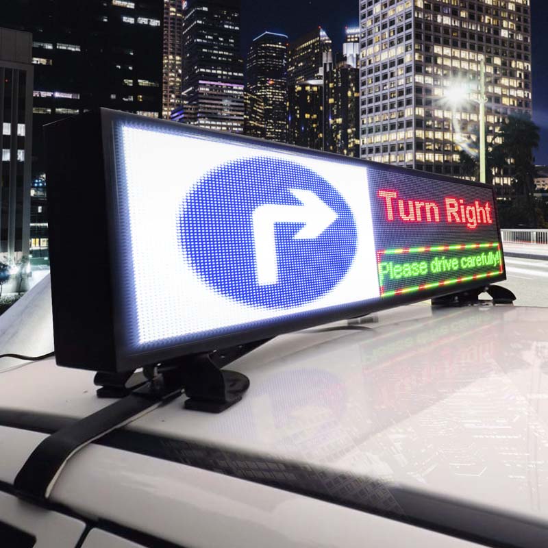 Leadleds 52in Vehicle Roof Signs Waterproof Bright Warning Sign, Single Sided