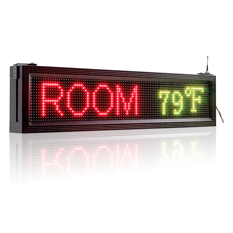 Leadleds Outdoor Business Signs Waterproof Digital Message Board with Temperature Display