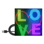 DIY Full Color LED Panel DC5V Wireless Message Board Support Global Language Image Animation with 1M USB Cable 4096 Dots