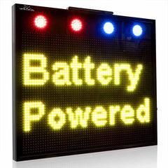 light up signs outdoor battery powered