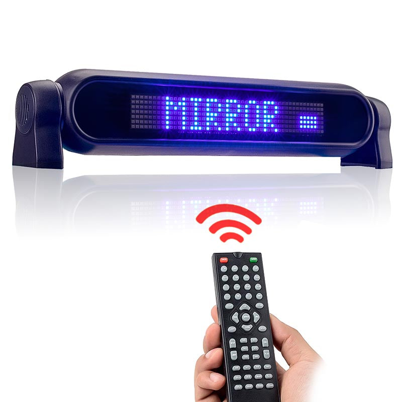 Leadleds Led Lights for Cars Remote Keyboard Program 6 Languages, Blue Message