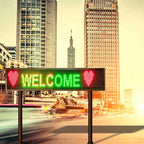 Leadleds 78 in Outdoor Led Bar Sign Digital Display Programmable Message Board