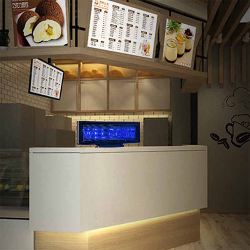 Leadleds Mini Led Sign Rechargeable Programmable Message Board Portabl ...