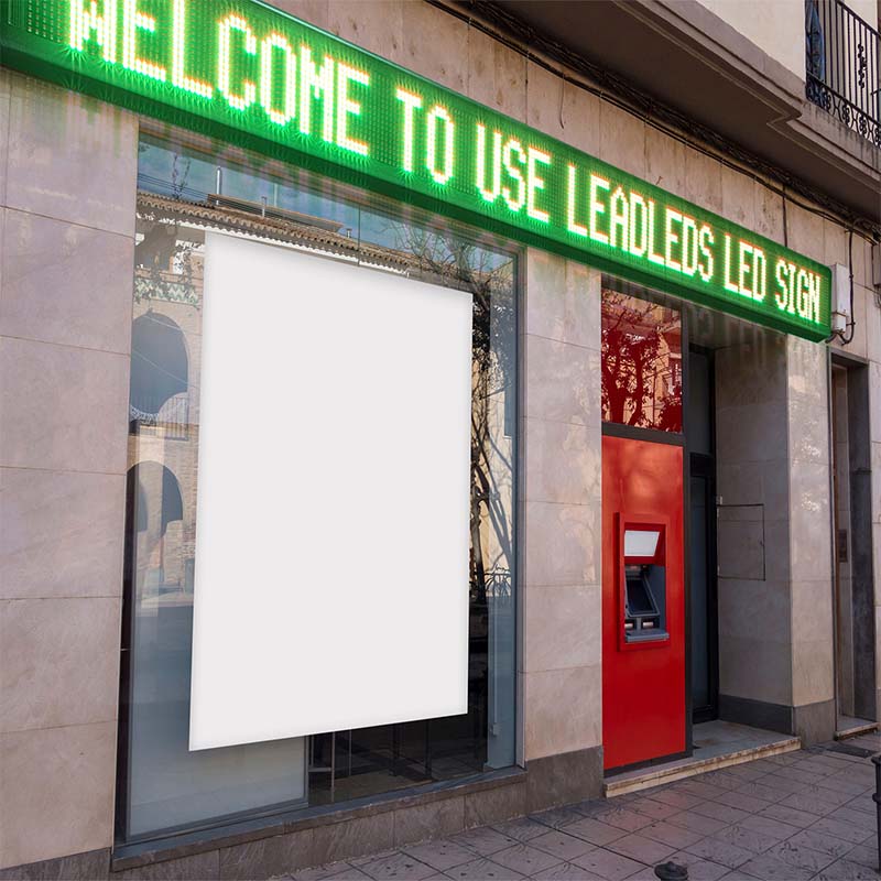 Leadleds 88 in Outdoor Electronic LED Message Board Sign Full color Display