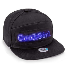 Leadleds Sports Hat Led Bluetooth Advertising Display Hat for DJ Hip Hop Scrolling Text Hat