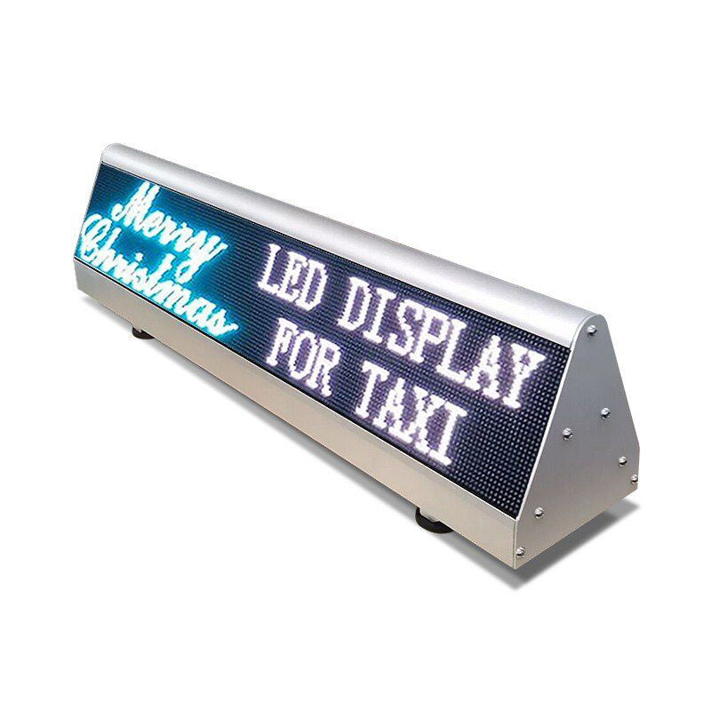 Leadleds 30 in Double Sided Car Roof Top LED Sign Triangle Digital Pan