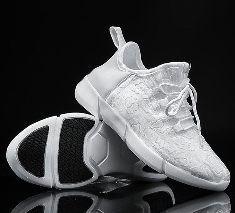 Leadleds Fiber Optic LED Shoes Light Up Sneakers with USB Charging Flashing Luminous Shoes