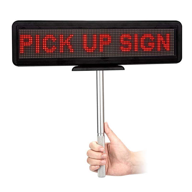 17” RED LED Car Display USB Rechargeable Led Business Sign LED Programmable Message Sign Imagen secundaria del producto