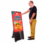 43 in Mobile Digital Poster Outdoor Singnage HD 1080P Battery Powered with Wheels
