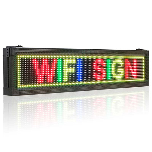 Leadleds 66in Outdoor Led Signs RS485 Led Character Display Programmable Colored Message Sign for Wall