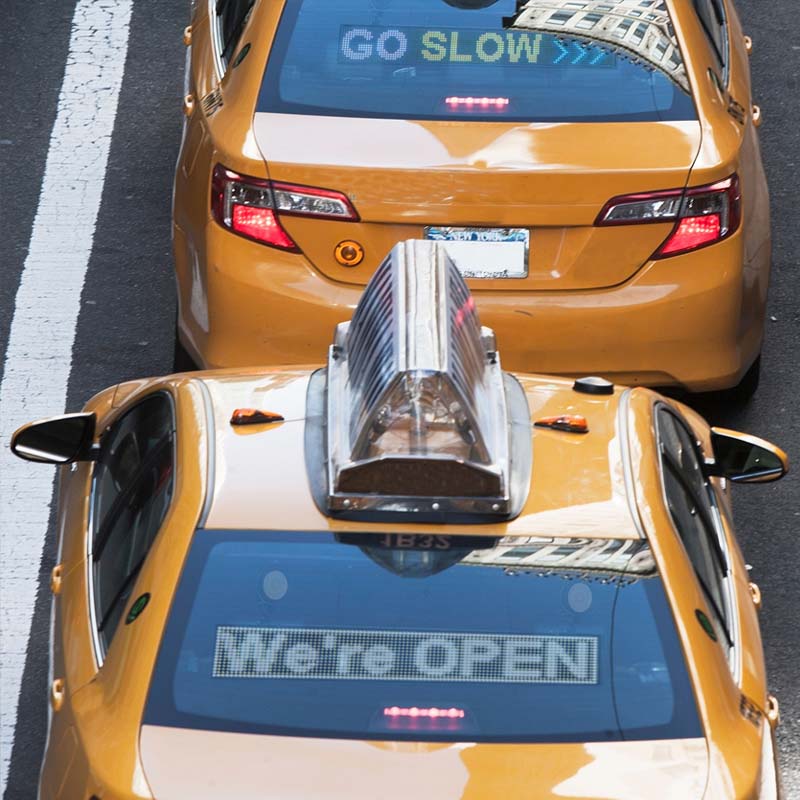 Leadleds Led Car Sign Scrolling Message Board Voice Activated Remote Control