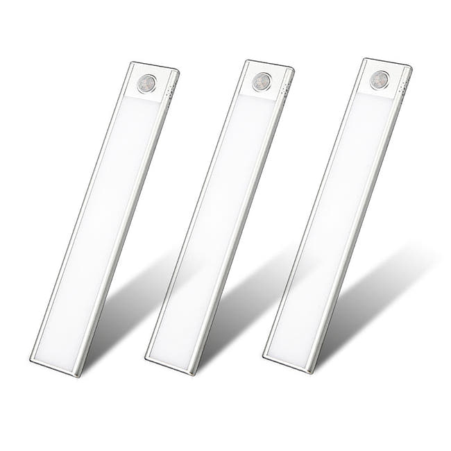 Leadleds Luz nocturna para gabinetes de pared, recargable por USB, con sensor de movimiento magnético, paquete de 3 Imagen secundaria del producto