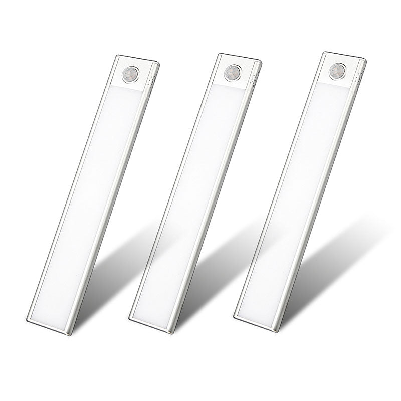 Leadleds Luz nocturna para gabinetes de pared, recargable por USB, con sensor de movimiento magnético, paquete de 3