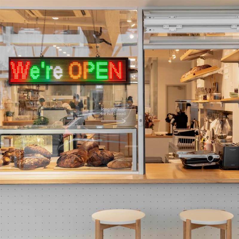 Leadleds P5 WiFi Scrolling Led Sign Message Board Working with Smartphone Tablet Android iOS