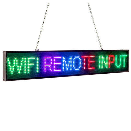 Leadleds 26in Full Color Office Signs Scrolling 7 Colors Text Images for Office School Storefront Church Secondary image