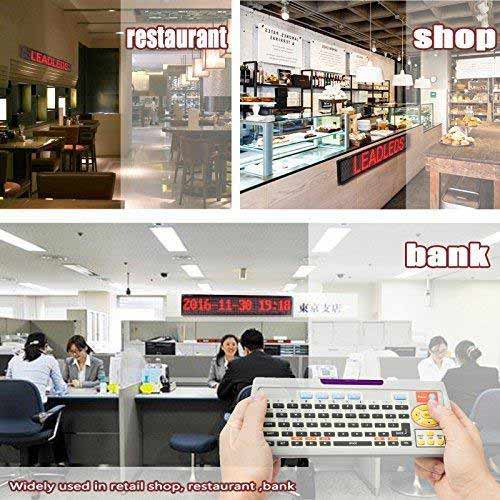 Leadleds 40 in Remote Programmable Scrolling LED Sign Display Board for School, Store, Bar, Shops - Leadleds