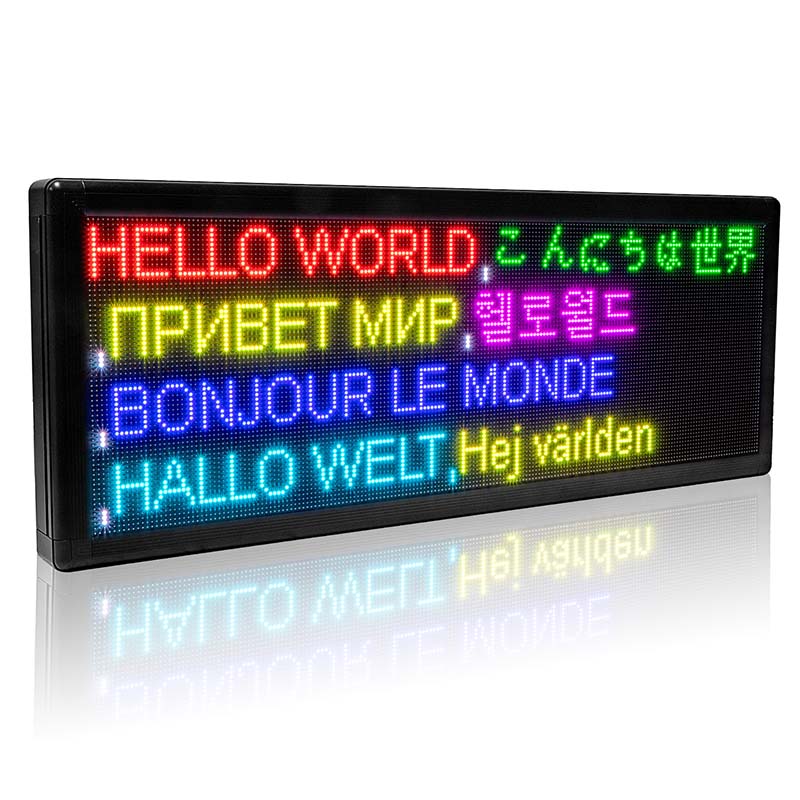 Leadleds 41 in Solar Powered Outdoor Led Message Sign Board Full Color
