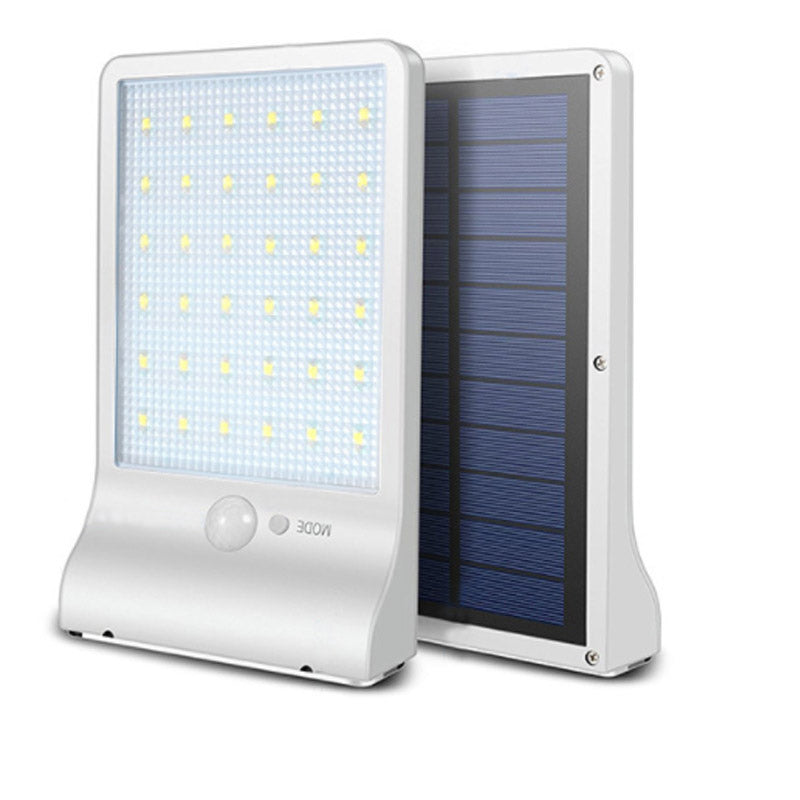 36LED Solar Lamp PIR Human Motion Sensor Light Solar Power Light Outdoor Path Courtyard Wall Lamp Security Spot Lighting