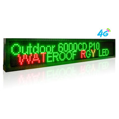 Leadleds 1.36M Outdoor Led Open Sign Neon Scrolling Message Board 4G Programmable Remotely Control
