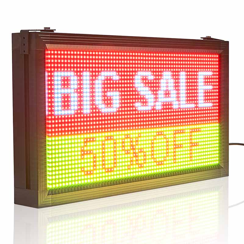 Leadleds Window Sign Programmable RGB Outdoor Waterproof Programmable Led Sign Board