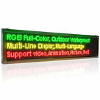 Leadleds 66x15in Roadside Signage Led Scrolling Message Display Board Full Color Led Video Screen