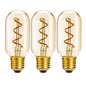 Leadleds T14/T45 Tubular LED Bulb Edison Style with Amber Glass 3W E26 Non Dimmable,Warm White - Leadleds