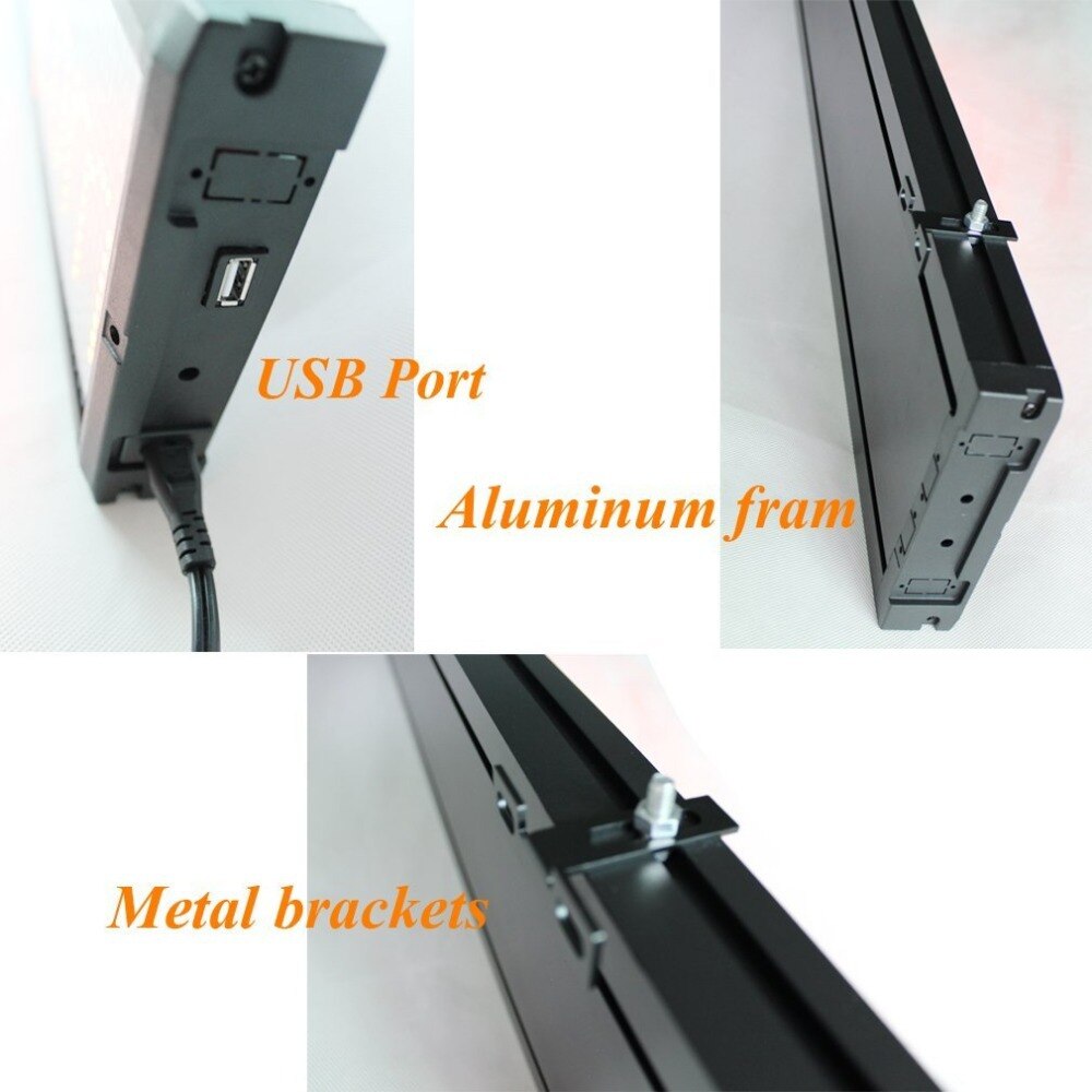 Leadleds USB WiFi Programmable Advertising LED Sign Board Message Display Board