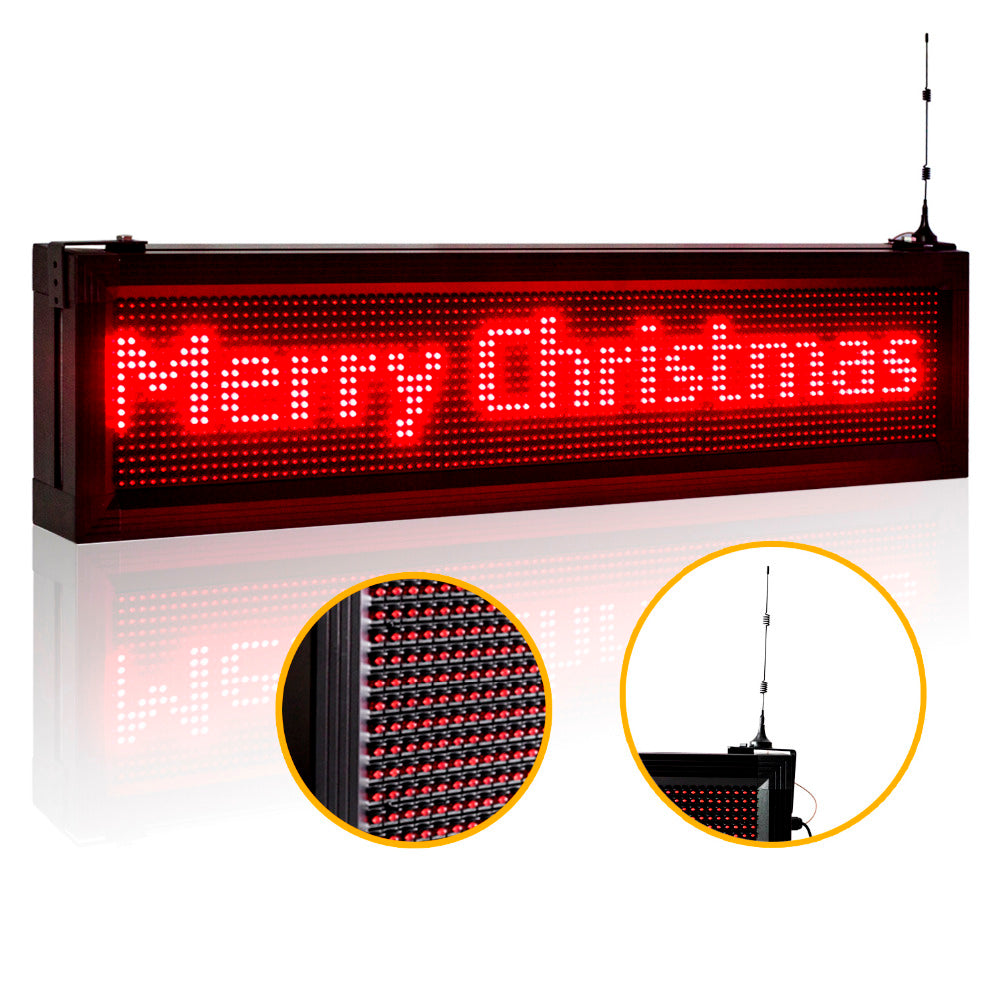 40" Outdoor Led Sign Board Phone WiFi Fast Programmable Super Bright Message Board _ Leadleds Main image