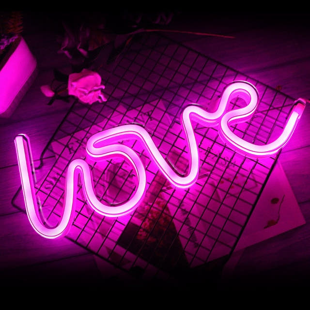 Leadleds Creative LED Neon Light Sign LOVE HEART Wedding Party Decoration Neon Lamp Secondary image