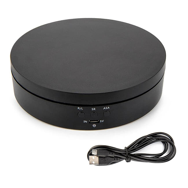 UNTCENT Motorized Turntable Electric Rotating Display Stand for Jewelry Hobby Collectible Products Imagen principal del producto