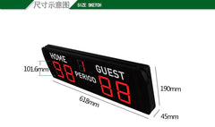 4inch Game electronic LED Digital score board basketball badminton PingPong table tennis scoreboard Tennis wireless remote contr - Leadleds