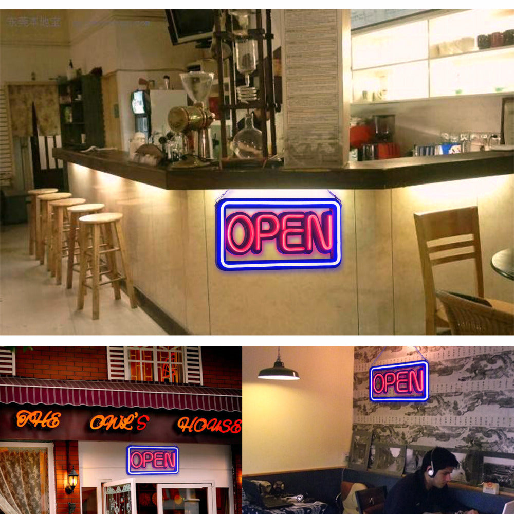Leadleds Open Sign Neon Tube Style for Restaurant Store Salon - Leadleds