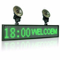 50cm P5mm Wifi Indoor LED Sign panel,12v Car Scrolling Ad Message board Green SMD display screen Support iOS phone input 2 sucker - Leadleds