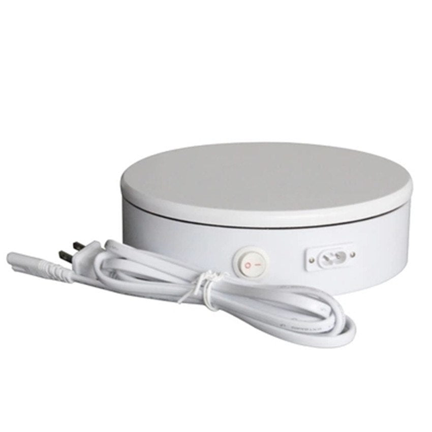 20cm load 7kg Electric Motorized Rotary Rotating Display Turntable for jewelry display stand For Watch Jewelry mobile phone show - Leadleds Imagen principal del producto