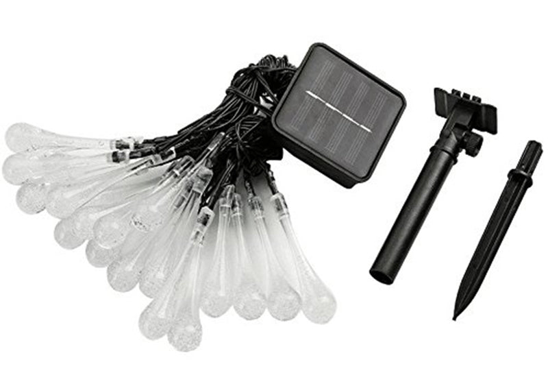 Leadleds Eiszapfen-Lichter, Solar-LED-Lichterkette, Wassertropfen-Nachtlampe für Garten-Ferienbeleuchtung Zweitbild