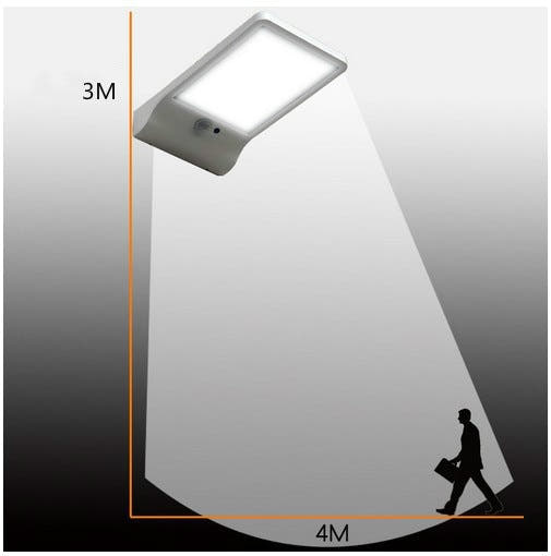 36LED Solar Lamp PIR Human Motion Sensor Light Solar Power Light Outdoor Path Courtyard Wall Lamp Security Spot Lighting Imagen secundaria del producto