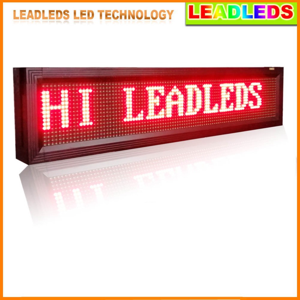 40inches waterproof Outdoor P10 Local area network (LAN) rapid Programmable Led Sign Scrolling Message Board for Your Business - Leadleds