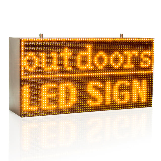 32*64cm Strong Yellow Programmable Led Sign with Scrolling Message Display For P10 FULLY Outdoor Use led display - Leadleds Главное изображение товара